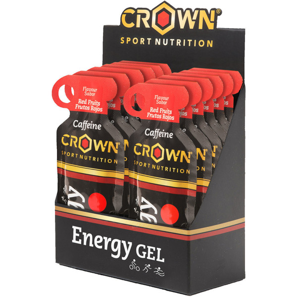 Crown Sport Nutrition 12 x Energy Gel + Cafeína 40 Gr. Textura Líquida Con Minerales Y Aminoácidos