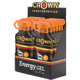 Crown Sport Nutrition 12x40g Energy Gel sin cafeína - Textura líquida con minerales y aminoácidos