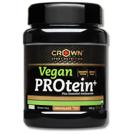 Crown Sport Nutrition Vegan Protein+ 660 g, Proteína de Guisante Aislada Reforzada Con Aminoácidos Esenciales y Micronizada Para Una Textura y Sabor Suaves, Sin Alérgenos