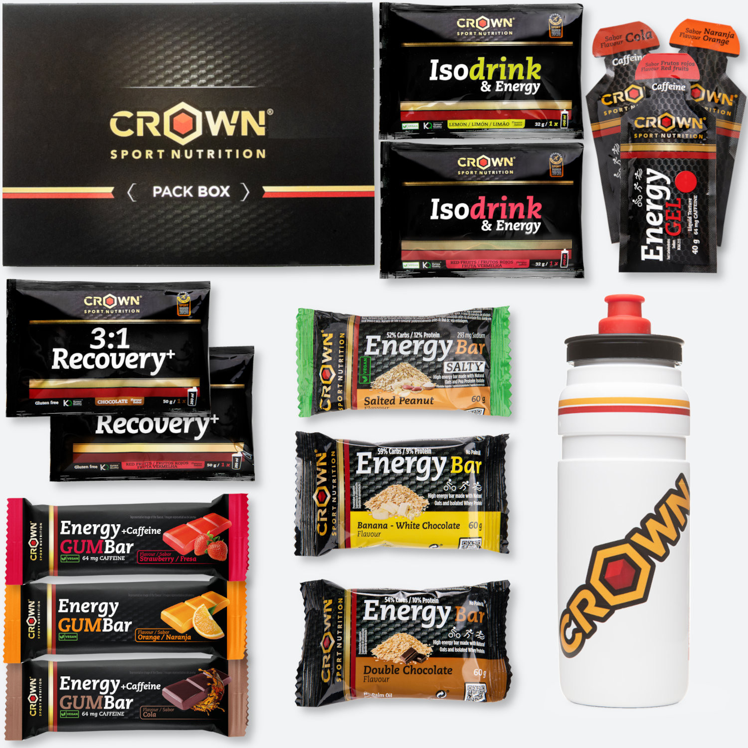 Crown Sport Nutrition Pack Ausdauertester 3.0 Format Pro Fliegenflasche 750 Ml-image