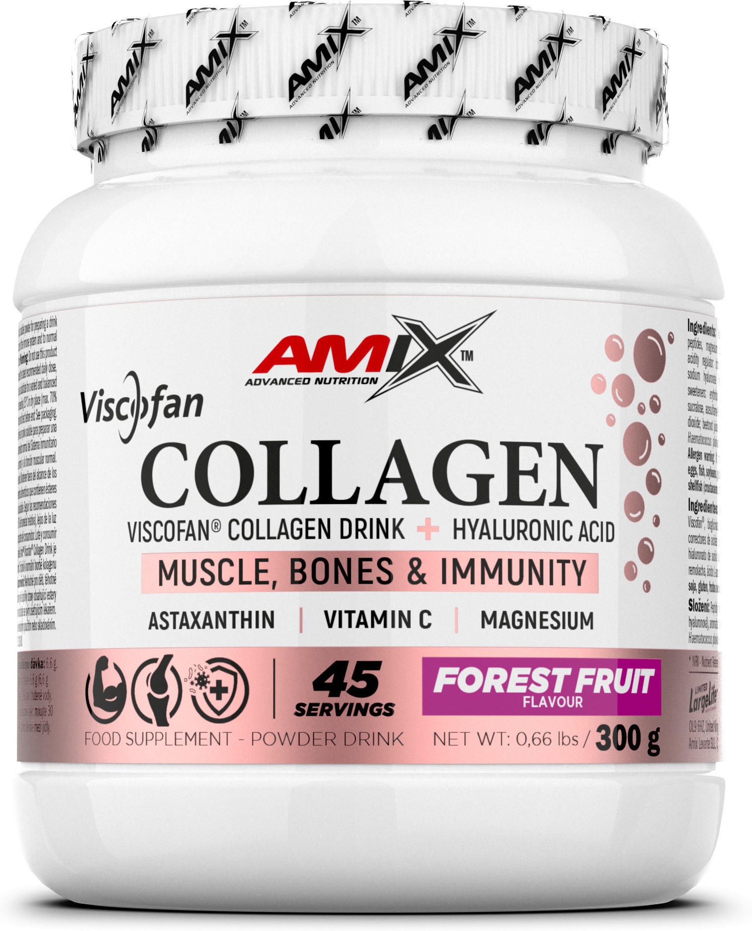 Amix Collagen Viscofan Drink 300 Gr Sabor Frutas Del Bosque-image