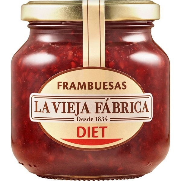 La Vieja Fabrica Mermelada De Frambuesa Diet Con Fructosa 280 Gr