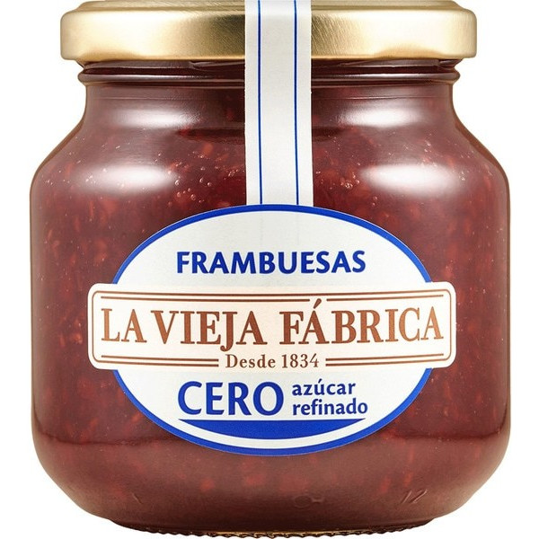 La Vieja Fabrica Mermelada De Frambuesa Cero Azucar Refinado 280 Gr