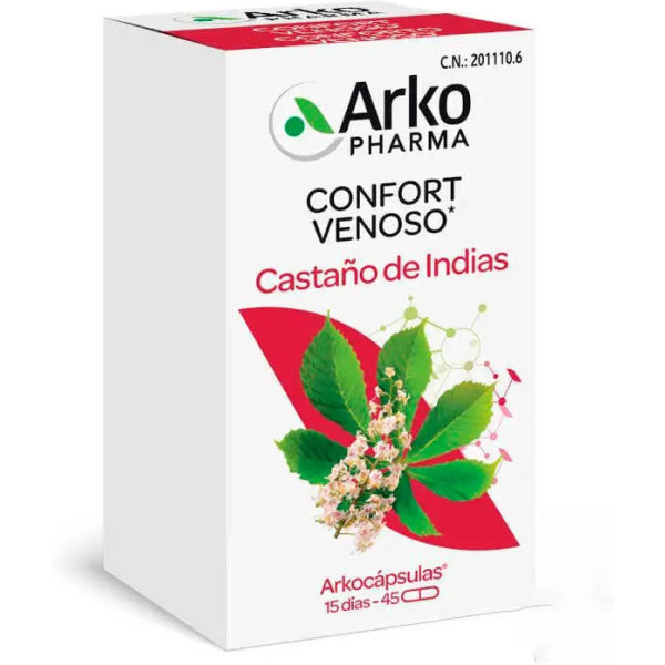 Arkopharma Arkocapsulas Castaño Indias 45 Caps Bio