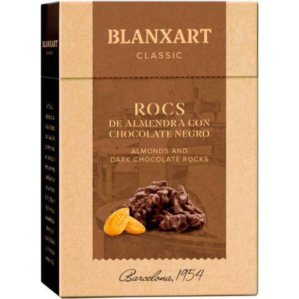 Blanxart Rocs Almendra Con Chocolate Negro 100 Gr