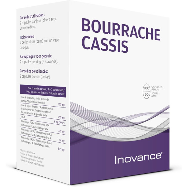 Inovance Bourrache Cassis 100 Perlas