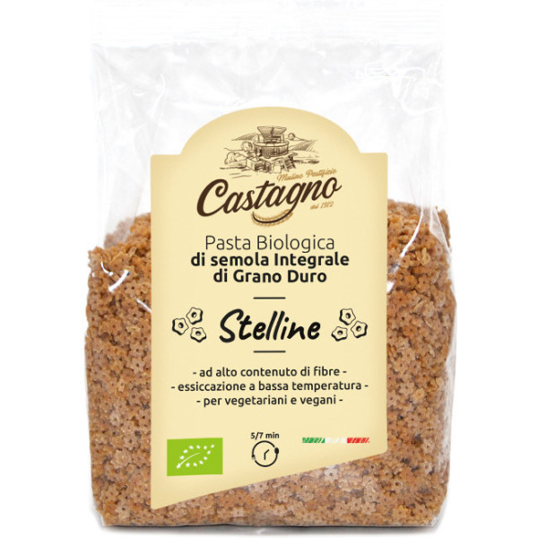 Castagno Stelle Di Grano Duro Integrale 500 Gr Eco