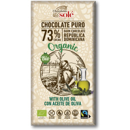 Solé Chocolates Chocolat Noir 73% À L'Huile D'Olive 100 Gr Eco