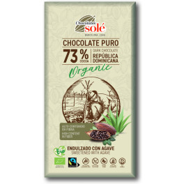 Solé Chocolates Chocolate Amargo 73% Com Agave 100 Gr Eco Sem Glúten