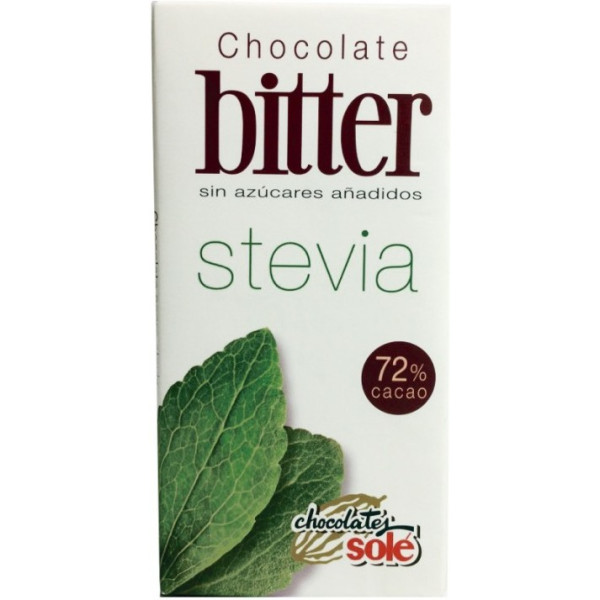 Solé Chocolates Chocolatina Chocolate Amargo 72% Com Estévia 25 Gr X 30 Unidades