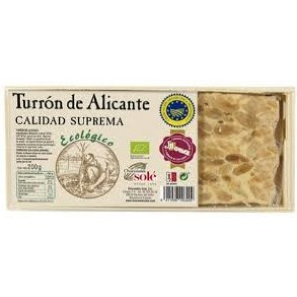 Solé Turron Alicante Biologische Chocolade 200 Gr