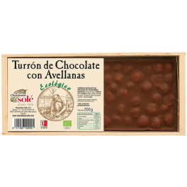 Chocolates Solé Turron Chocolate Con Avellanas 200 Gr Bio