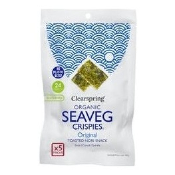 Clearspring Multipack d'algues Nori grillées Snack 5 unités X 4 Gr