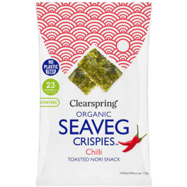 Alghe Nori Tostate Clearspring con Snack al Peperoncino 4 Gr