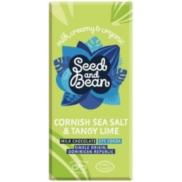 Ecocentro Seed&bean Milchschokolade Cornish Salt and Lime 75 Gr Bio