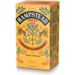 Hampstead Infusão de Cúrcuma e Canela 20 Envelopes Orgânicos