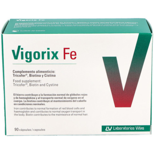 Laboratoires Vinas Vigorix Fe 90 Caps Gelat Dura