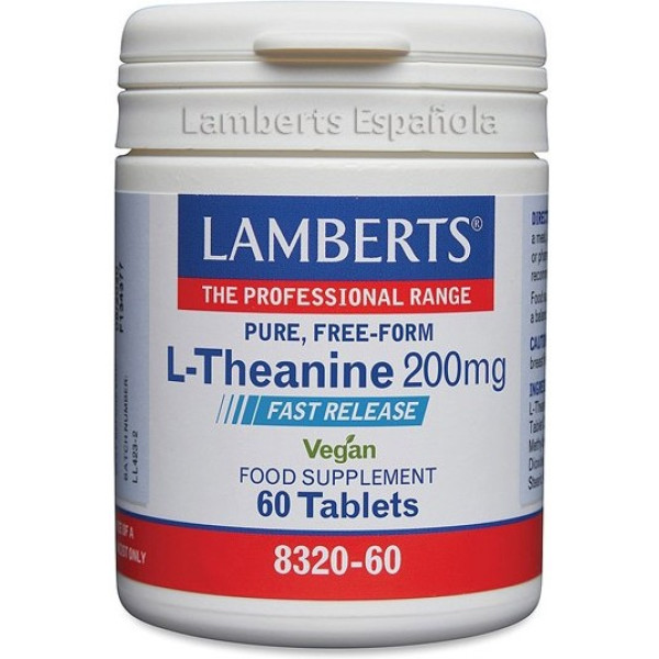 Lamberts L-teanina 200 Mg 60 Comp