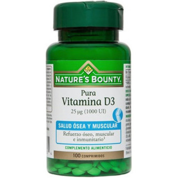 Nature\'s Bounty Vitamina D3 25 Mcg (1.000 UI) 100 Comp