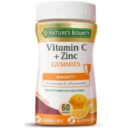 Nature\'s Bounty Natures Bounty Vit C + Zinco 60 caramelle gommose