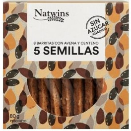 Natwins Riegel mit 5 Samen 80 Gr