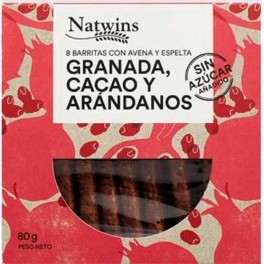 Barra Natwins Romã, Cacau e Mirtilo 80 Gr