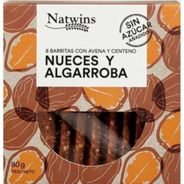 Barre Natwins Noix et Caroube 80 Gr