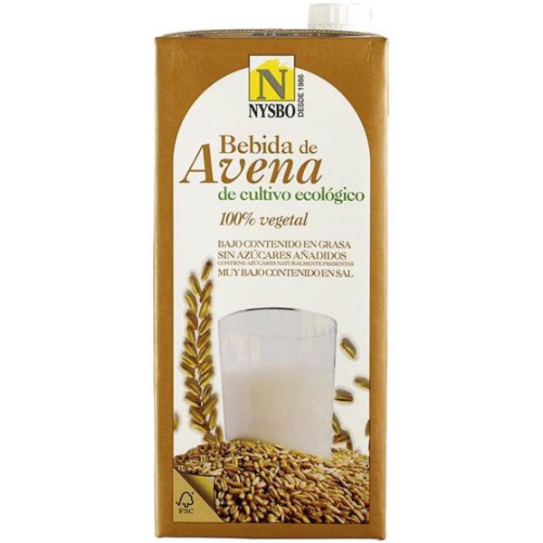 Bebida de Aveia Vegetal Nysbo 1 Lt Sem Açúcar