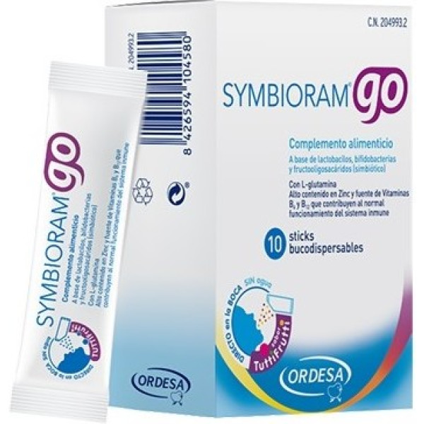 Ordesa Symbioram Go 10 Sticks Buco 1,5 Gr