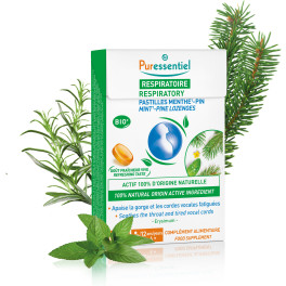 Puressentiel Pastilles Gorge Menthe Poivrée-Pin 20 Chips