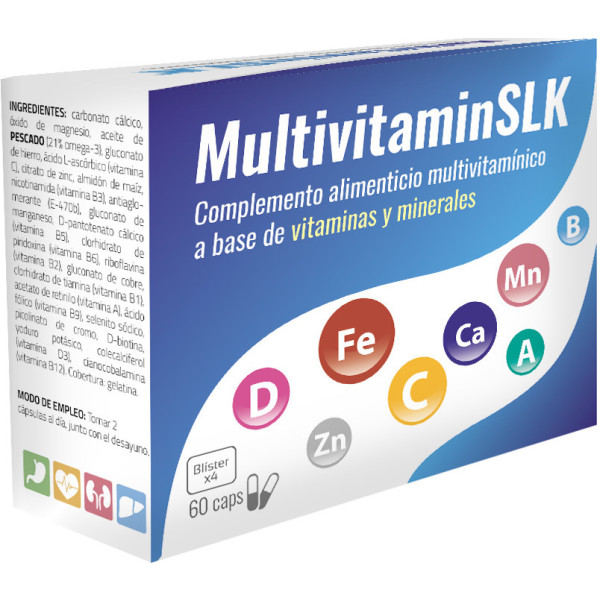 Saludalkalina Multivitamínico Slk 60 Cápsulas