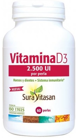 Sura Vitasan Vitamina D3 2.500Ui 60 PÃ©Rolas-image
