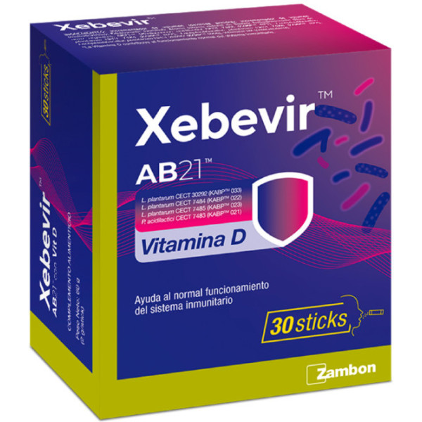 Zambon Zambom Xebevir Ab21 Vitamin D 30 Sticks