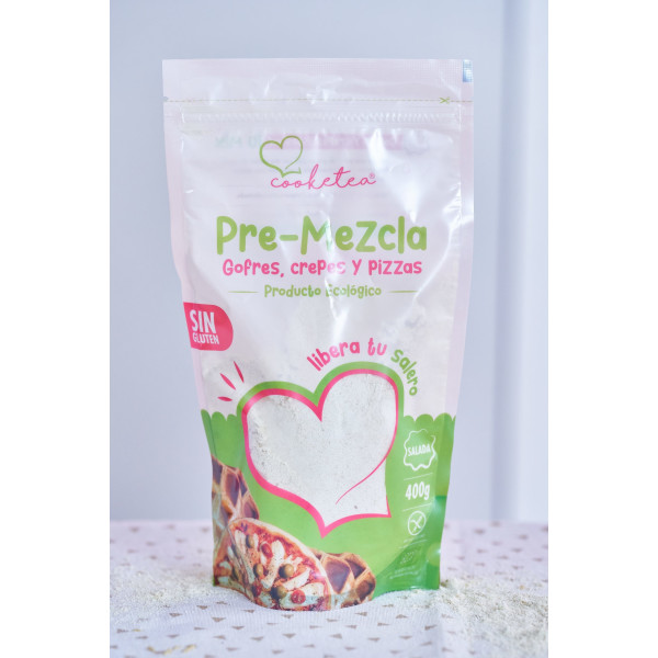 Cooketea Pre-mezcla Salada Para Gofres-crepes 400 Gr