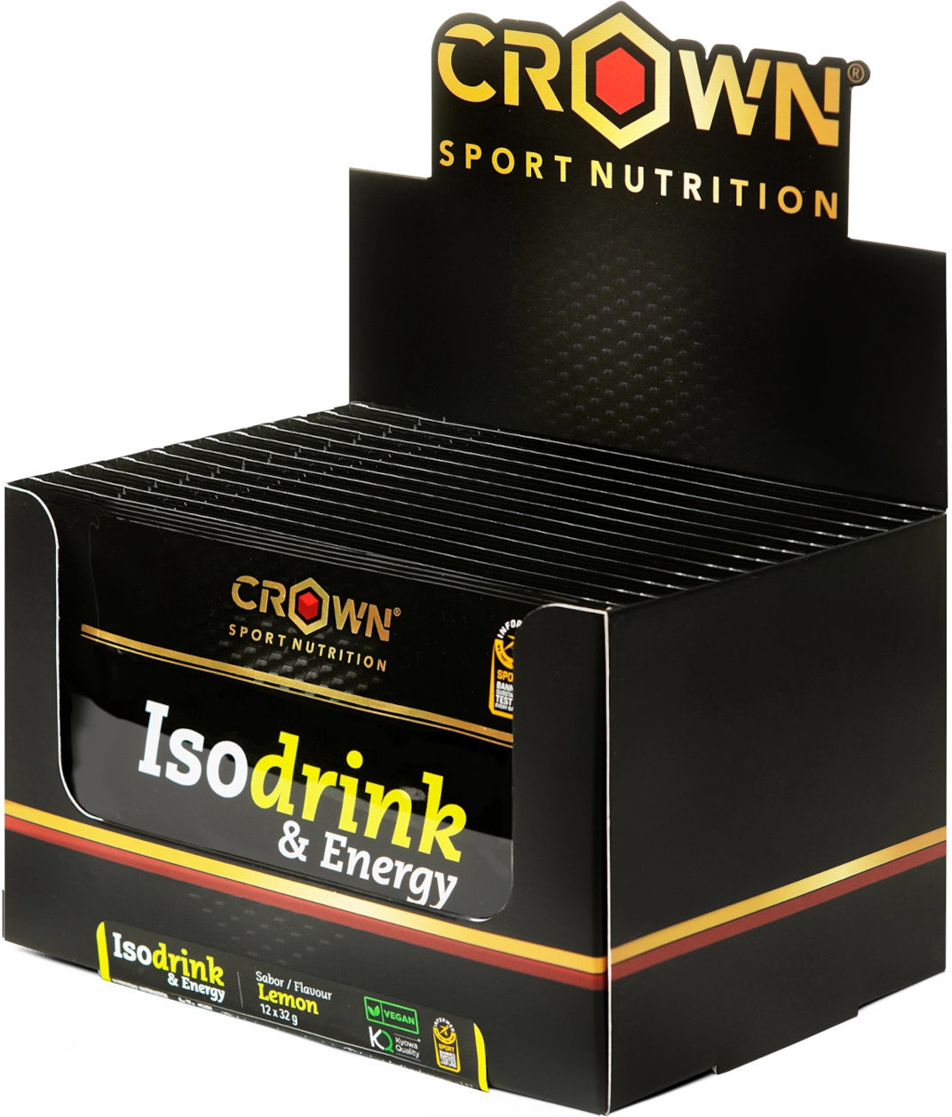 Crown Sport Nutrition Isodrink & Energy Dose ÚNica 10 Envelopes X 32 Gr Gosto LimãO-image