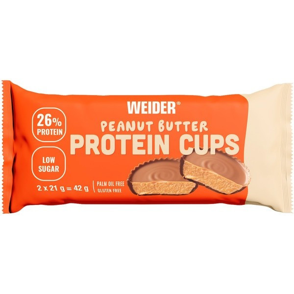 Copos de Manteiga de Amendoim Weider Protein 1 Saco x 42 Gr