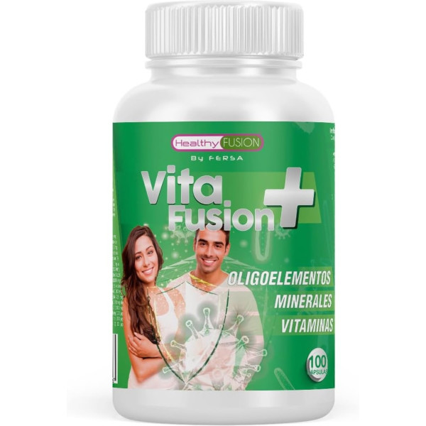 Healthy Fusion Vita + Fusion 90 Caps - Complejo Multivitamínico con Minerales y Oligoelementos, Vitaminas y minerales esenciales