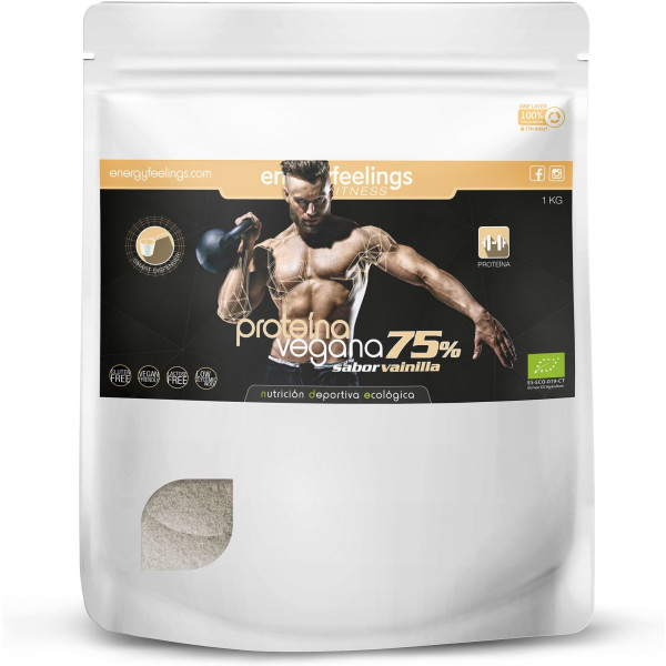 Energy Feelings Proteina Vegana 75% 1.5 Kg Eco Vegan Sin Gluten