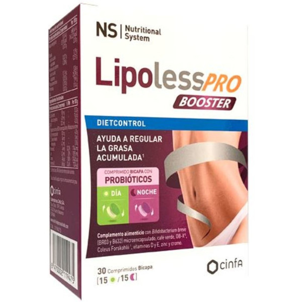 Voedingssysteem Dietcontrol Lipoless Pro Booster 30 Comp
