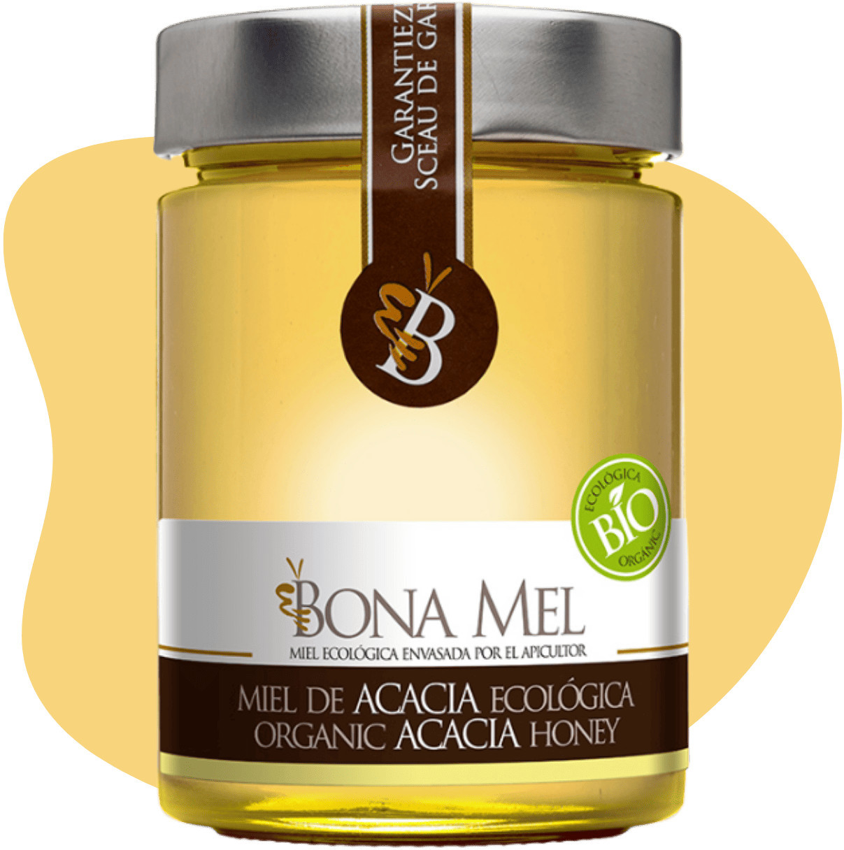 Bonamel Acacia Honing Glazen Pot 900 Gr Bio-image