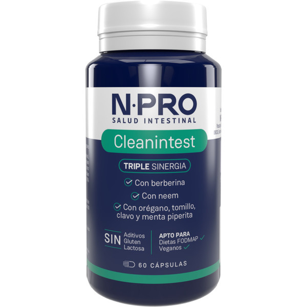 Npro Cleanintest Flora Intestinal 60 Cápsulas