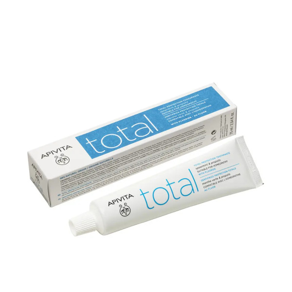 Apivita Crema Dental Protección Total Con Hierbabuena Y Propóleo 75 Ml Unisex