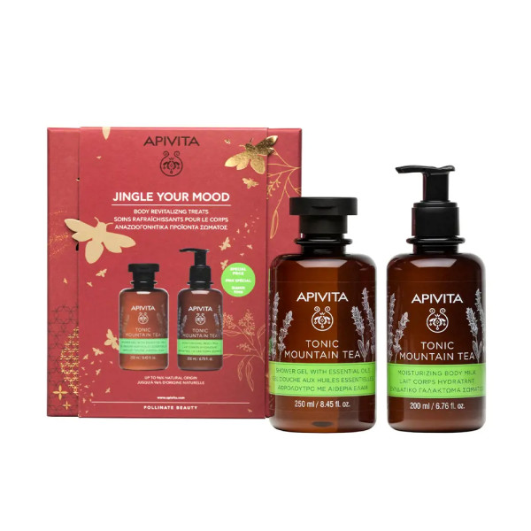 Apivita Mountain Tea Gel De Baño Con Té De Montaña Lote 2 Piezas  Mujer