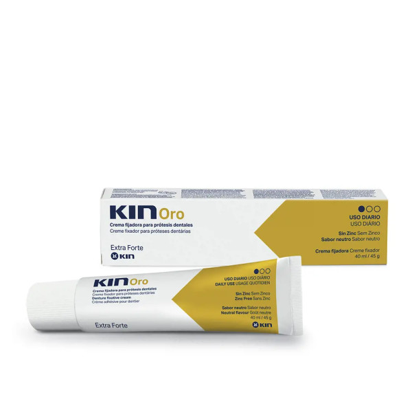 Kin Oro Crema Fijadora Para Prótesis Dentales 40 Ml Unisex