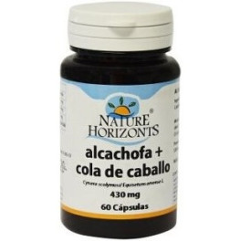 Nature Horizonts Alcachofra + Cavalinha (ext. Seca) 300 Mg 60 Cápsulas