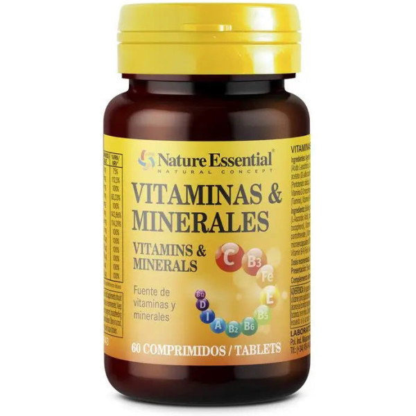 Nature Vitaminas e Minerais Essenciais 60 Comp
