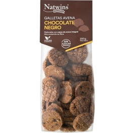 Biscoitos de aveia e chocolate amargo Natwins 200 gr