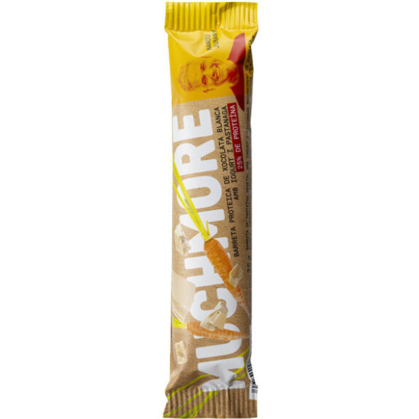 Muchmore Tablette de Chocolat Blanc au Yaourt et Carotte 35 Gr