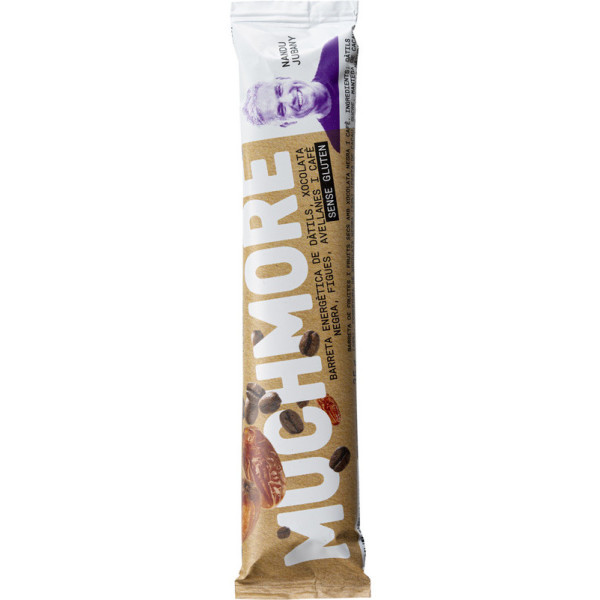 Muchmore Barre Énergétique Date Chocolat Noir Figues Noisettes et Café 35 Gr