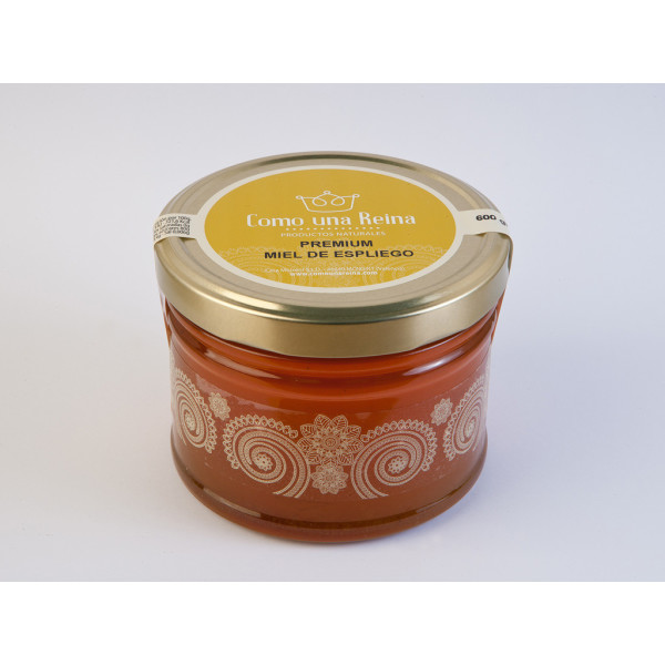 Like a Queen Vaso in vetro premium con miele di lavanda da 600 gr